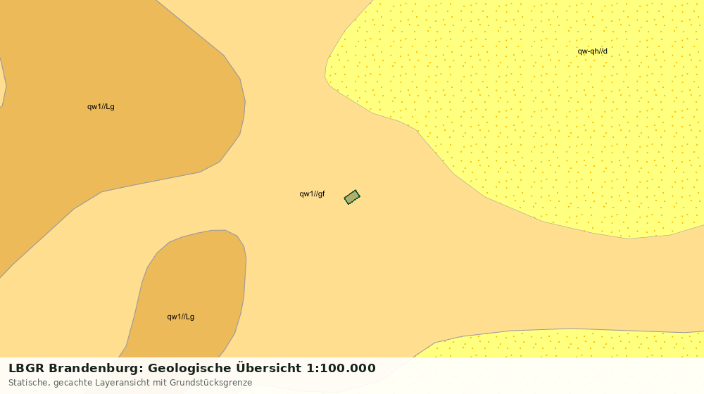 Statische Kartenansicht: LBGR Brandenburg: Geologische Übersicht 1:100.000