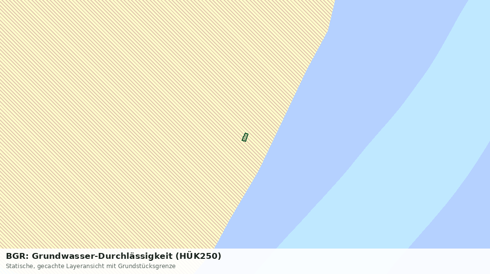 Statische Kartenansicht: BGR: Grundwasser-Durchlässigkeit (HÜK250)