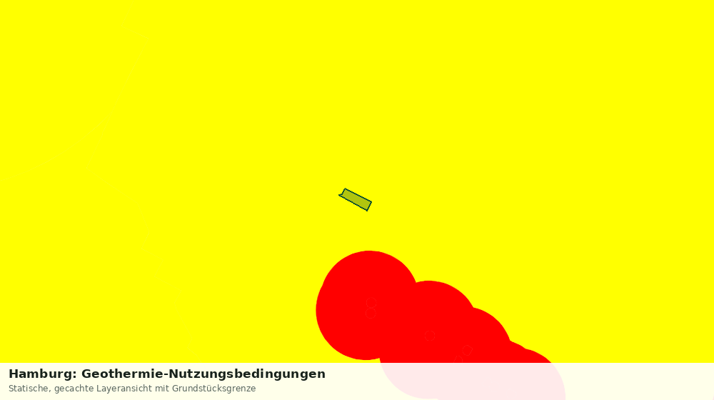 Statische Kartenansicht: Hamburg: Geothermie-Nutzungsbedingungen