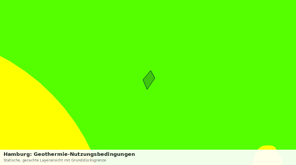 Statische Kartenansicht: Hamburg: Geothermie-Nutzungsbedingungen