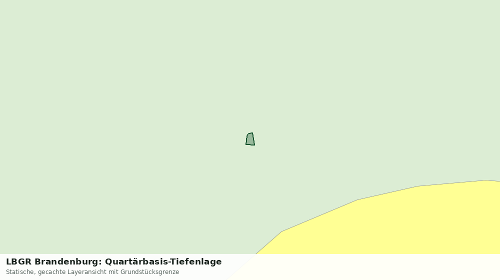 Statische Kartenansicht: LBGR Brandenburg: Quartärbasis-Tiefenlage