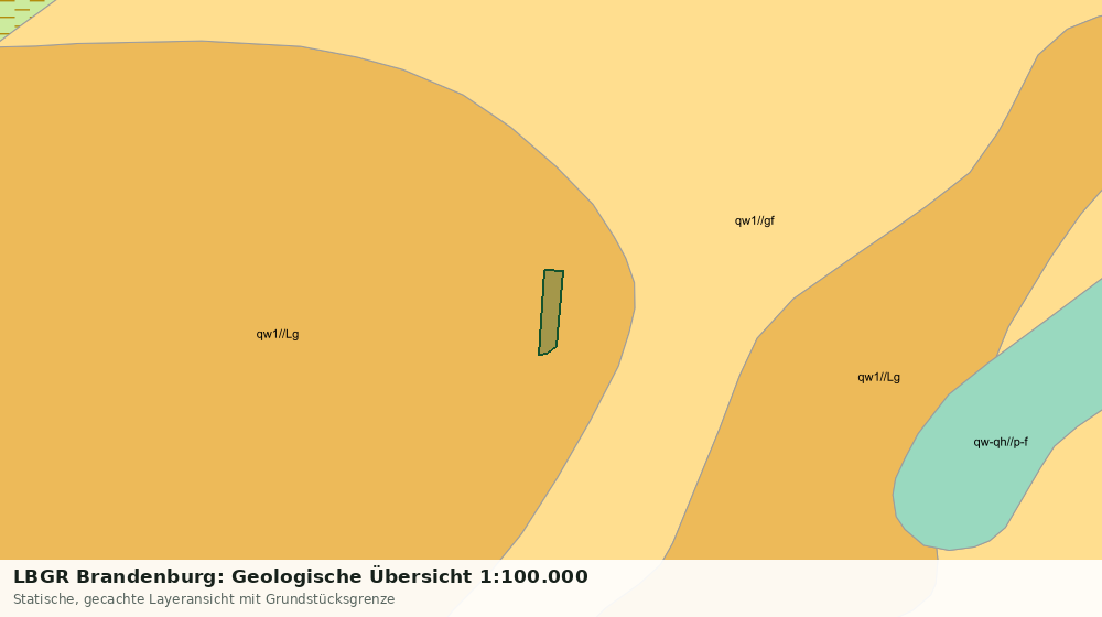 Statische Kartenansicht: LBGR Brandenburg: Geologische Übersicht 1:100.000