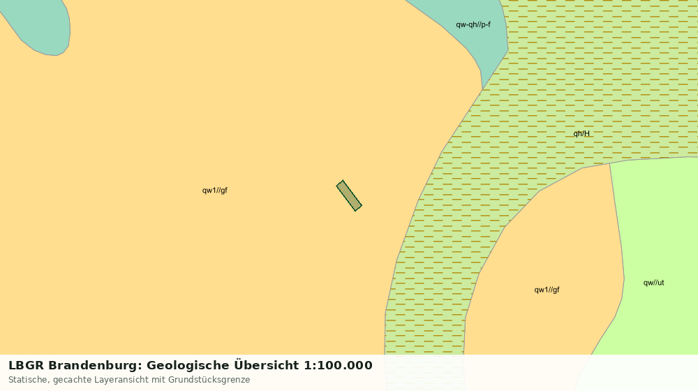 Statische Kartenansicht: LBGR Brandenburg: Geologische Übersicht 1:100.000