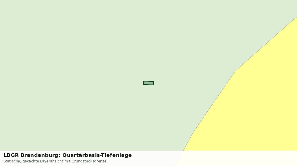 Statische Kartenansicht: LBGR Brandenburg: Quartärbasis-Tiefenlage