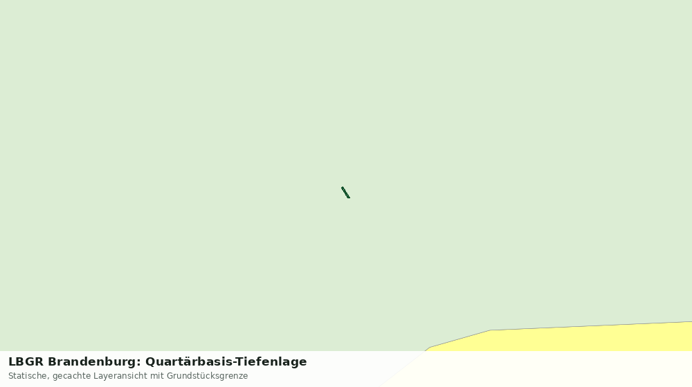 Statische Kartenansicht: LBGR Brandenburg: Quartärbasis-Tiefenlage