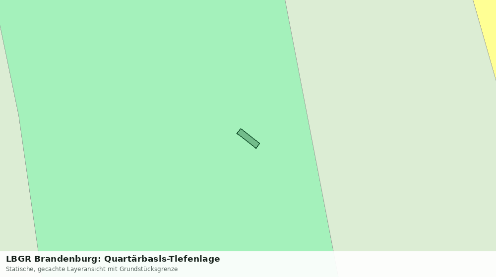 Statische Kartenansicht: LBGR Brandenburg: Quartärbasis-Tiefenlage