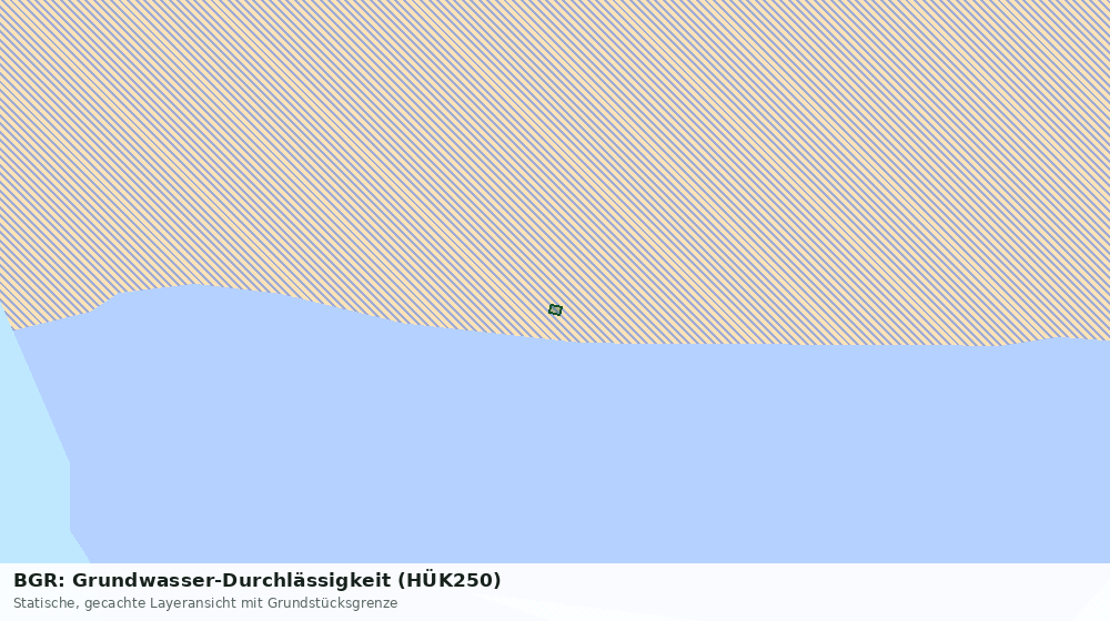 Statische Kartenansicht: BGR: Grundwasser-Durchlässigkeit (HÜK250)