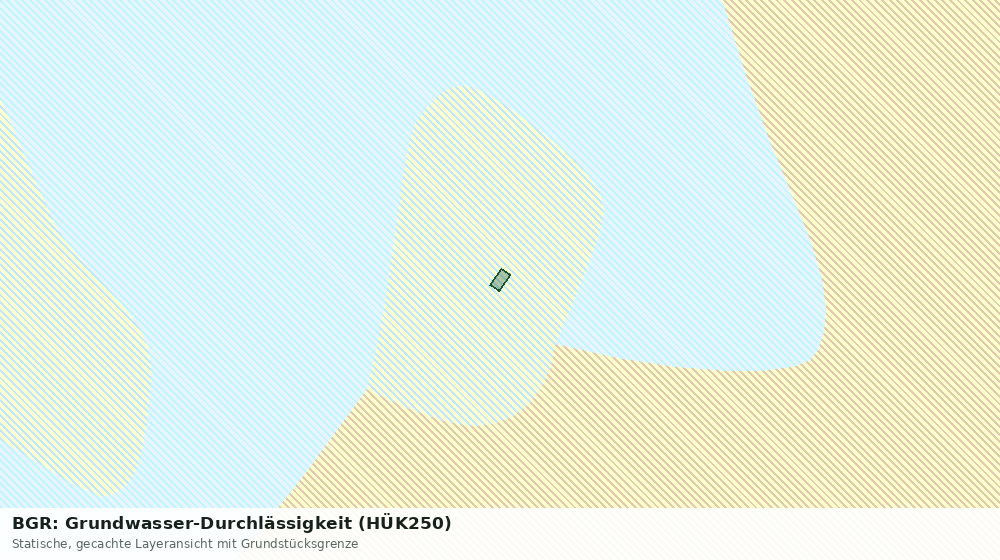 Statische Kartenansicht: BGR: Grundwasser-Durchlässigkeit (HÜK250)