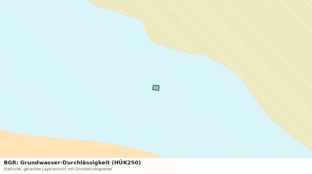 Statische Kartenansicht: BGR: Grundwasser-Durchlässigkeit (HÜK250)