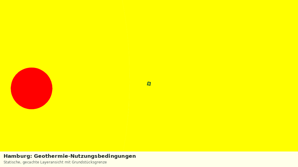 Statische Kartenansicht: Hamburg: Geothermie-Nutzungsbedingungen