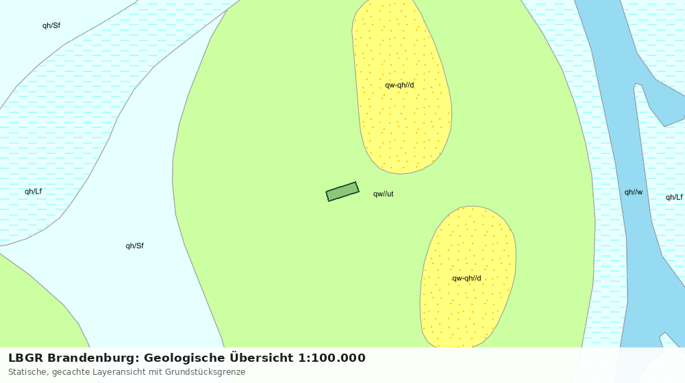 Statische Kartenansicht: LBGR Brandenburg: Geologische Übersicht 1:100.000