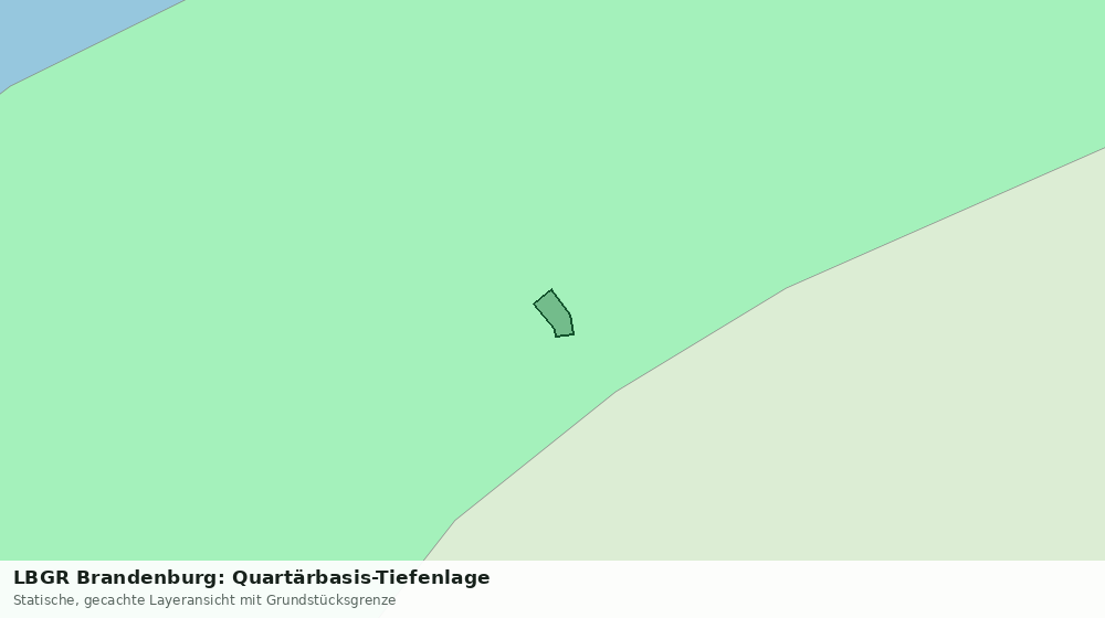 Statische Kartenansicht: LBGR Brandenburg: Quartärbasis-Tiefenlage
