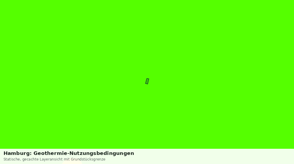 Statische Kartenansicht: Hamburg: Geothermie-Nutzungsbedingungen