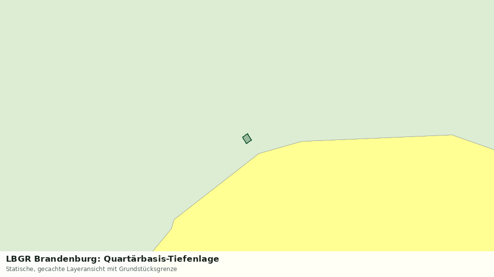 Statische Kartenansicht: LBGR Brandenburg: Quartärbasis-Tiefenlage
