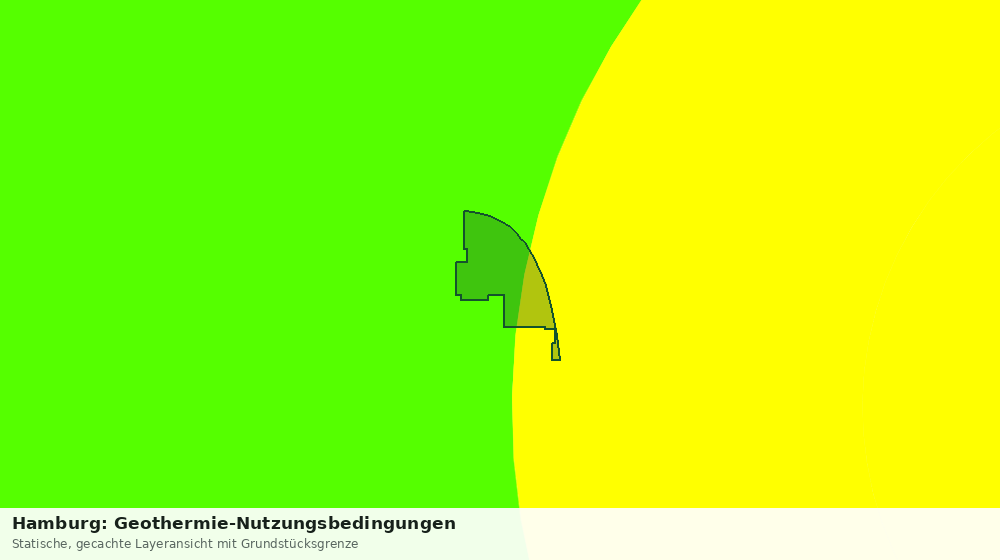 Statische Kartenansicht: Hamburg: Geothermie-Nutzungsbedingungen