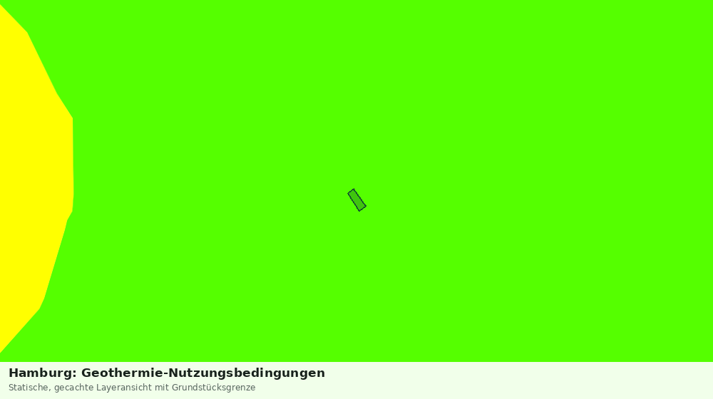 Statische Kartenansicht: Hamburg: Geothermie-Nutzungsbedingungen