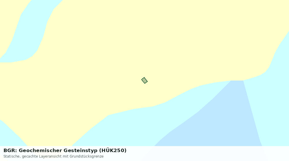 Statische Kartenansicht: BGR: Geochemischer Gesteinstyp (HÜK250)