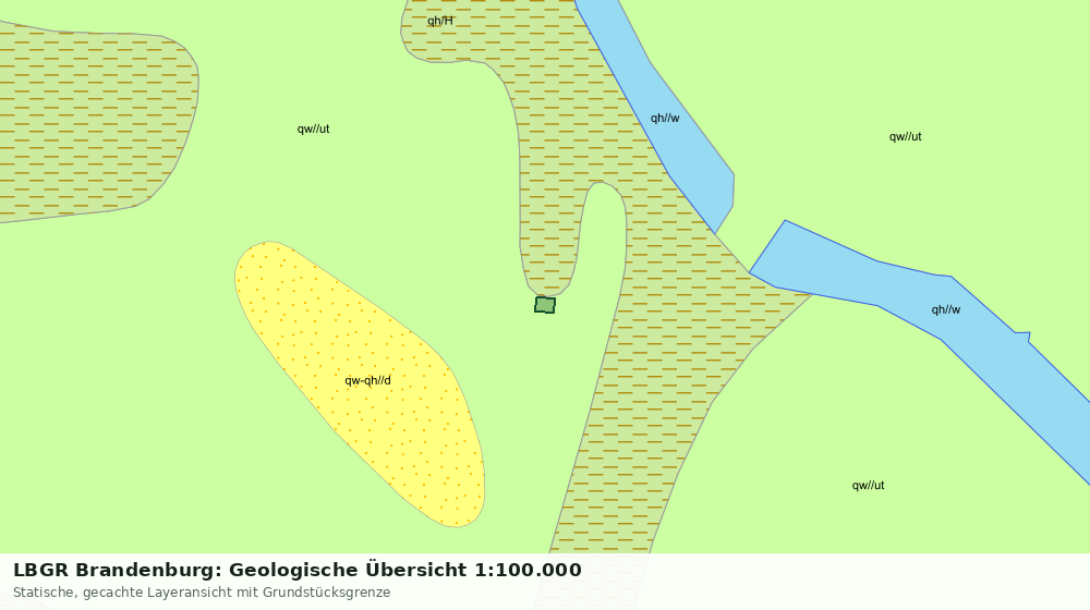 Statische Kartenansicht: LBGR Brandenburg: Geologische Übersicht 1:100.000
