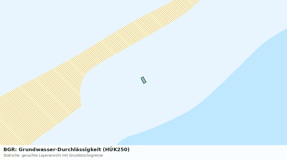 Statische Kartenansicht: BGR: Grundwasser-Durchlässigkeit (HÜK250)