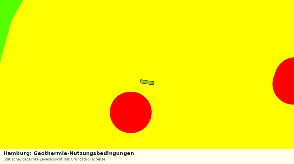 Statische Kartenansicht: Hamburg: Geothermie-Nutzungsbedingungen