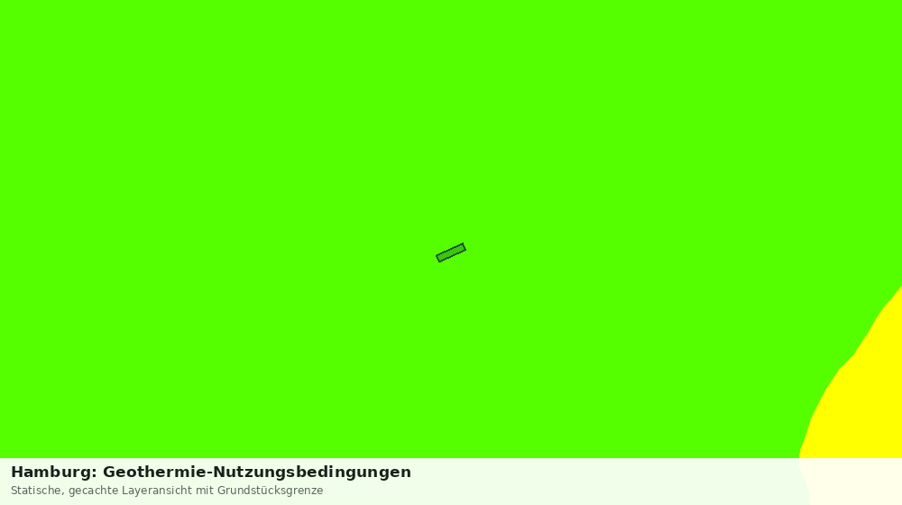 Statische Kartenansicht: Hamburg: Geothermie-Nutzungsbedingungen