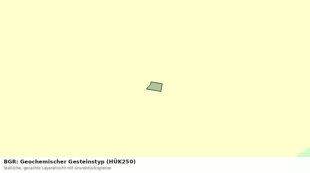 Statische Kartenansicht: BGR: Geochemischer Gesteinstyp (HÜK250)