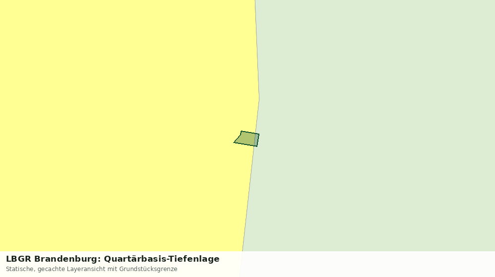 Statische Kartenansicht: LBGR Brandenburg: Quartärbasis-Tiefenlage