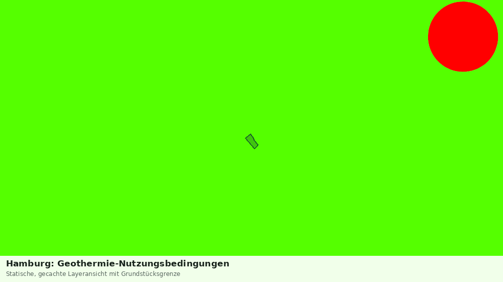 Statische Kartenansicht: Hamburg: Geothermie-Nutzungsbedingungen