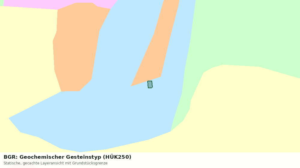 Statische Kartenansicht: BGR: Geochemischer Gesteinstyp (HÜK250)