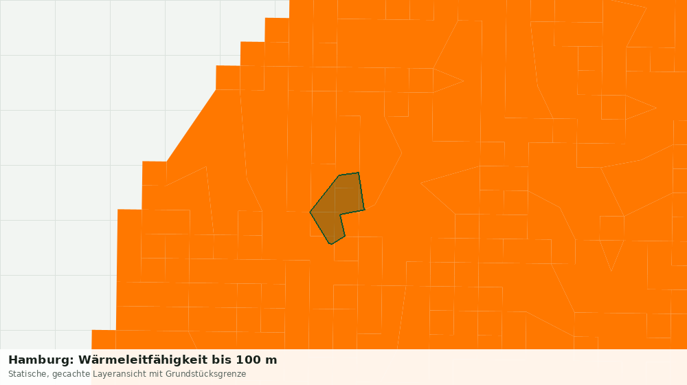 Statische Kartenansicht: Hamburg: Wärmeleitfähigkeit bis 100 m