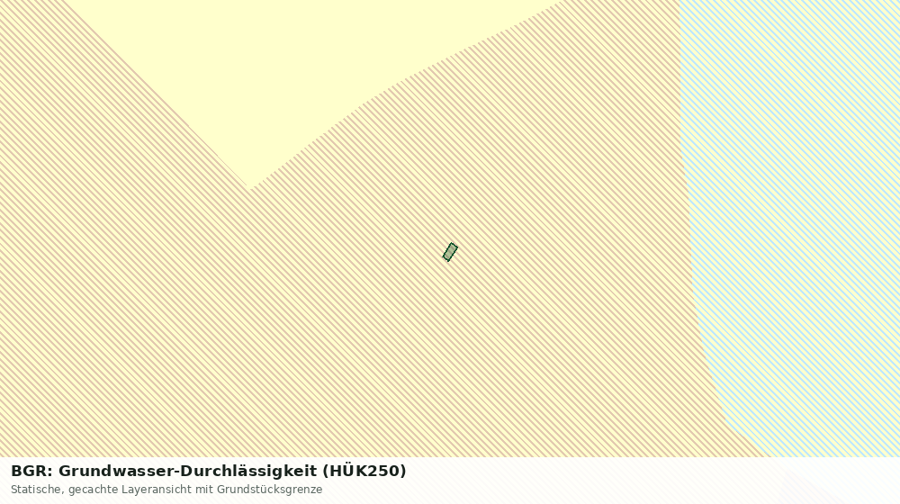 Statische Kartenansicht: BGR: Grundwasser-Durchlässigkeit (HÜK250)