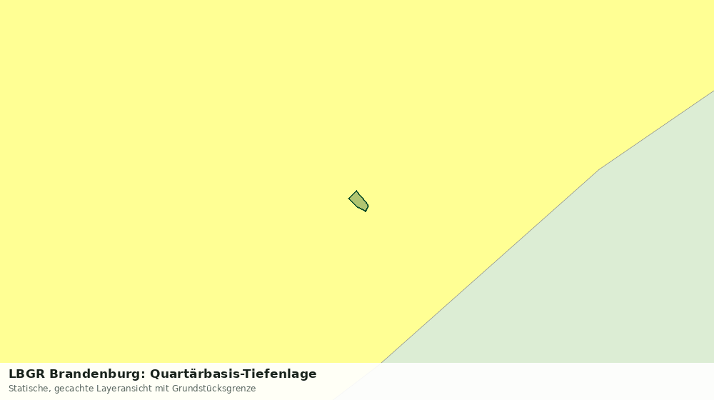 Statische Kartenansicht: LBGR Brandenburg: Quartärbasis-Tiefenlage