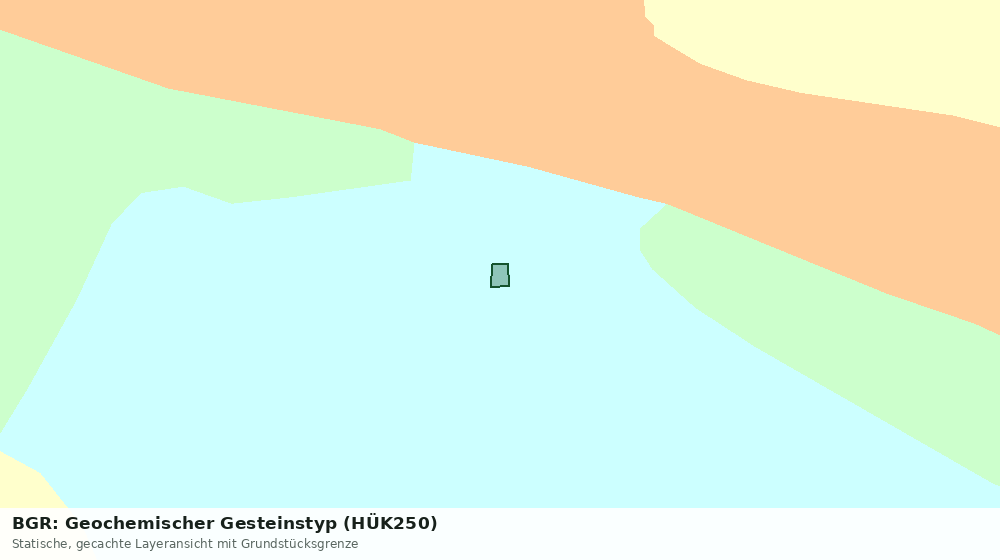 Statische Kartenansicht: BGR: Geochemischer Gesteinstyp (HÜK250)