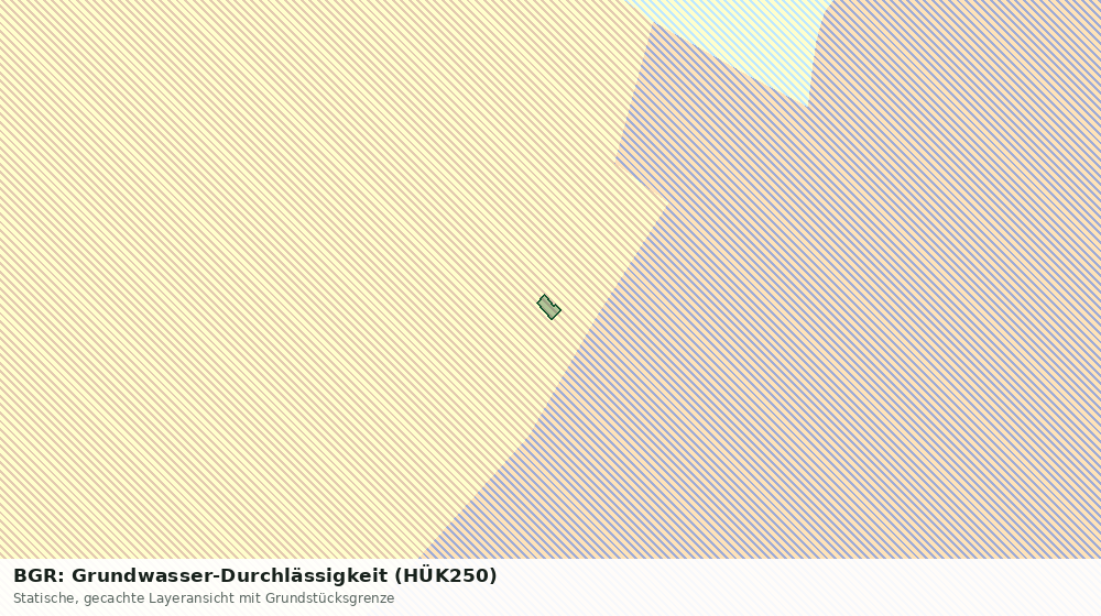 Statische Kartenansicht: BGR: Grundwasser-Durchlässigkeit (HÜK250)