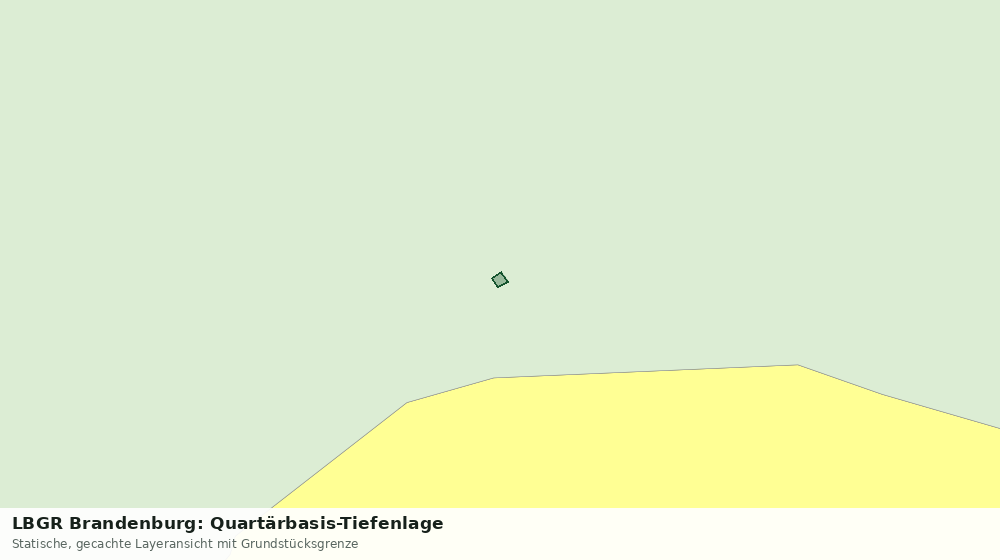 Statische Kartenansicht: LBGR Brandenburg: Quartärbasis-Tiefenlage