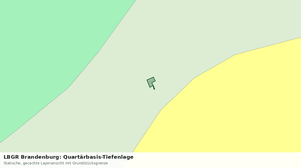 Statische Kartenansicht: LBGR Brandenburg: Quartärbasis-Tiefenlage