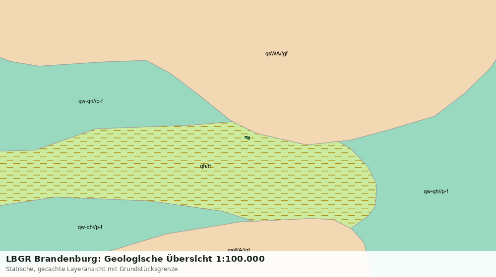Statische Kartenansicht: LBGR Brandenburg: Geologische Übersicht 1:100.000