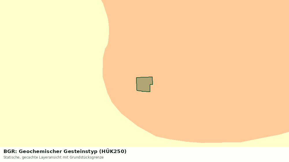Statische Kartenansicht: BGR: Geochemischer Gesteinstyp (HÜK250)