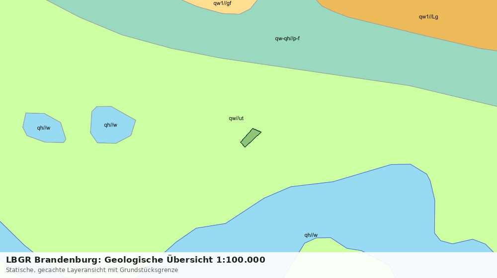 Statische Kartenansicht: LBGR Brandenburg: Geologische Übersicht 1:100.000