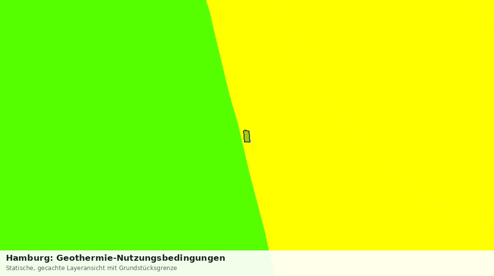 Statische Kartenansicht: Hamburg: Geothermie-Nutzungsbedingungen