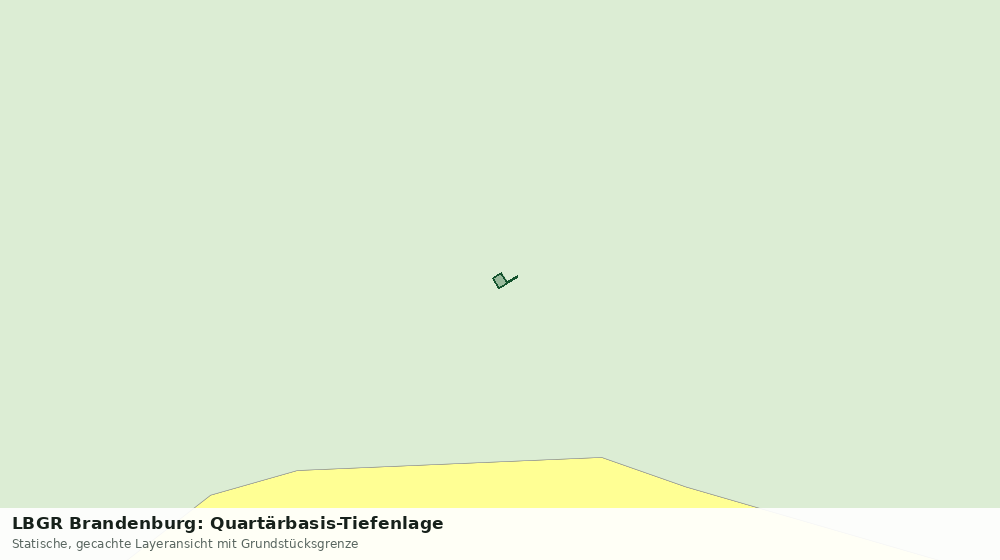 Statische Kartenansicht: LBGR Brandenburg: Quartärbasis-Tiefenlage