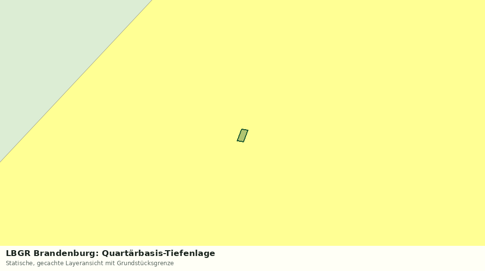 Statische Kartenansicht: LBGR Brandenburg: Quartärbasis-Tiefenlage