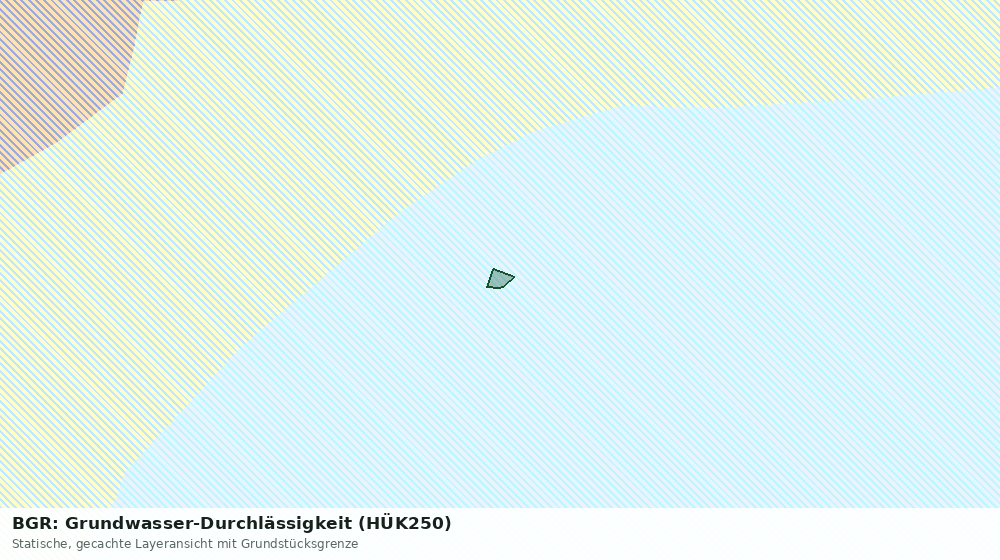 Statische Kartenansicht: BGR: Grundwasser-Durchlässigkeit (HÜK250)