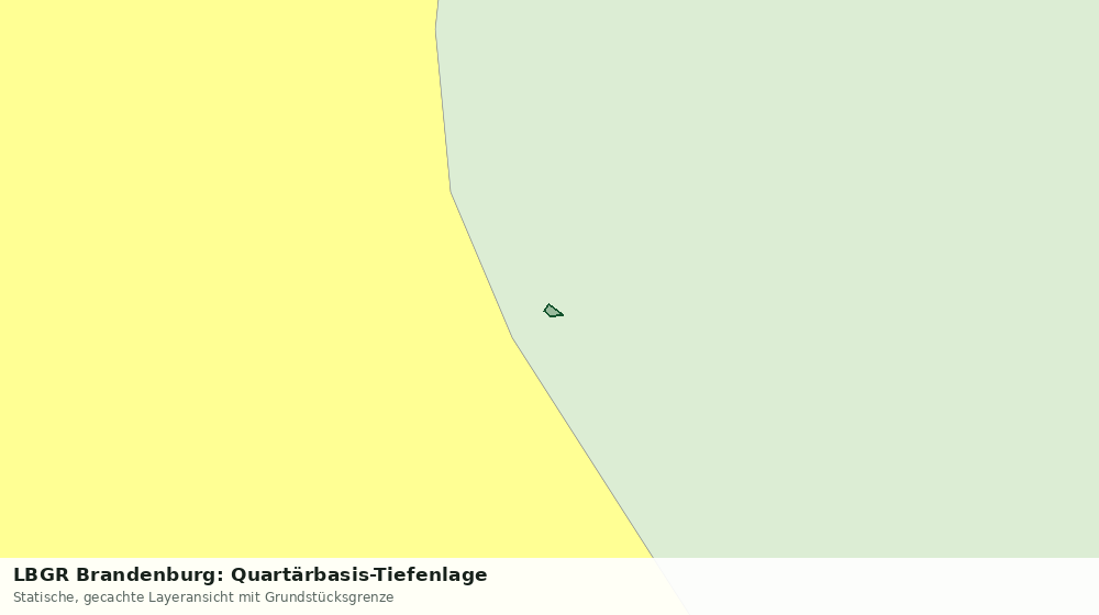 Statische Kartenansicht: LBGR Brandenburg: Quartärbasis-Tiefenlage