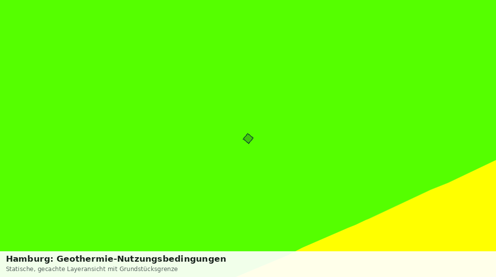 Statische Kartenansicht: Hamburg: Geothermie-Nutzungsbedingungen