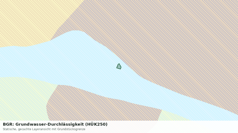 Statische Kartenansicht: BGR: Grundwasser-Durchlässigkeit (HÜK250)