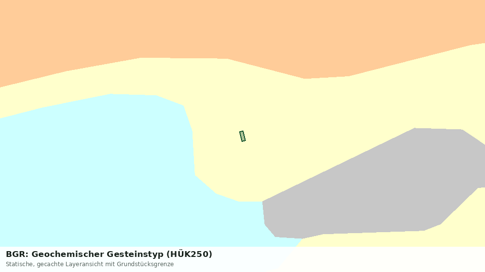 Statische Kartenansicht: BGR: Geochemischer Gesteinstyp (HÜK250)