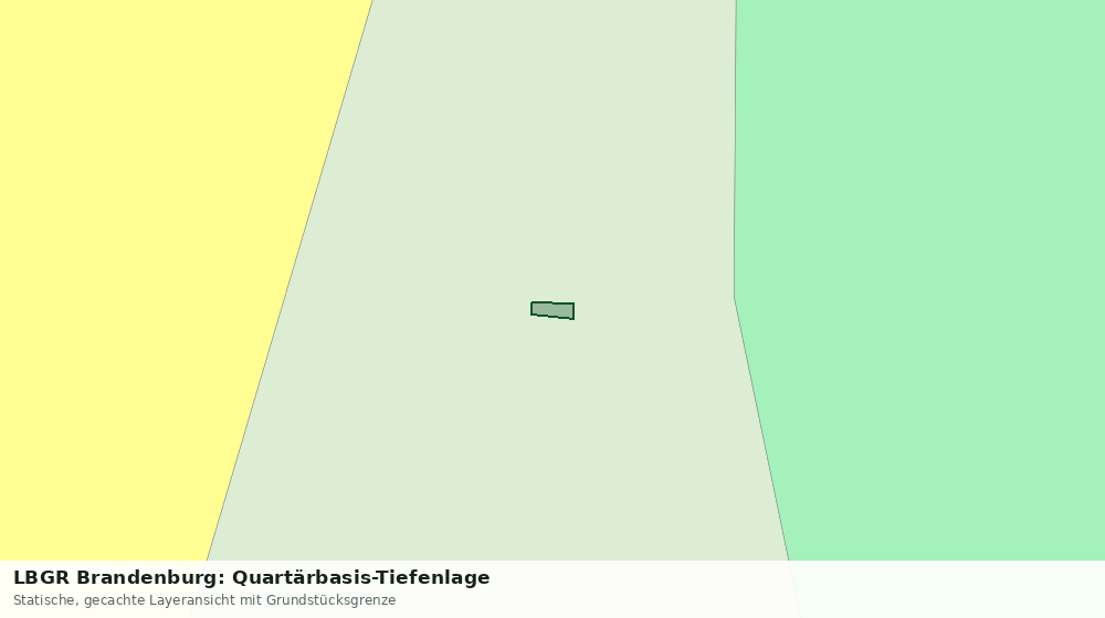 Statische Kartenansicht: LBGR Brandenburg: Quartärbasis-Tiefenlage