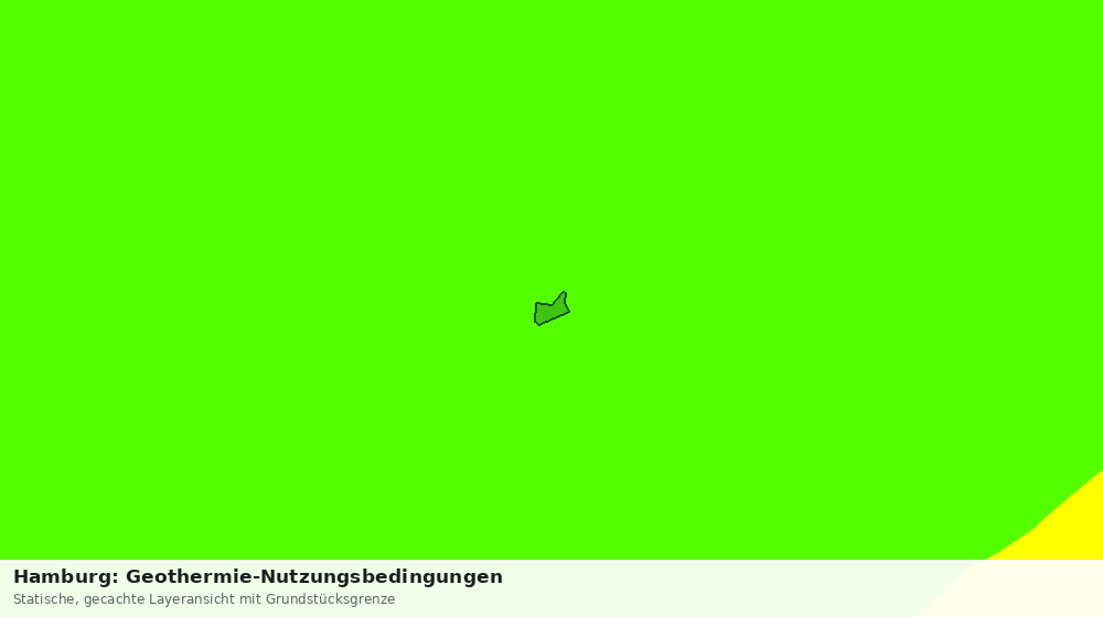 Statische Kartenansicht: Hamburg: Geothermie-Nutzungsbedingungen