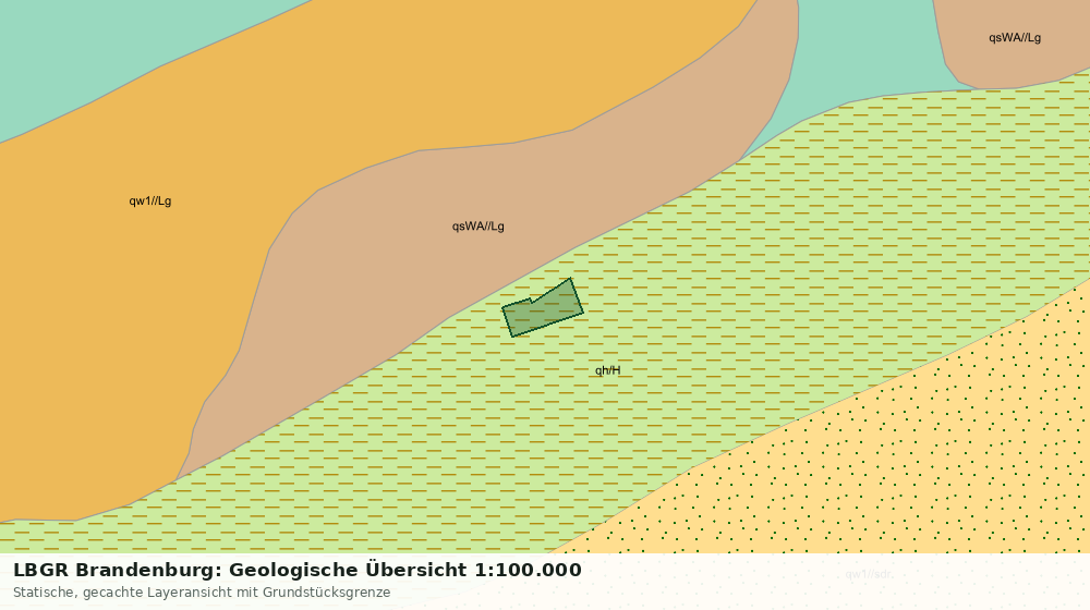 Statische Kartenansicht: LBGR Brandenburg: Geologische Übersicht 1:100.000
